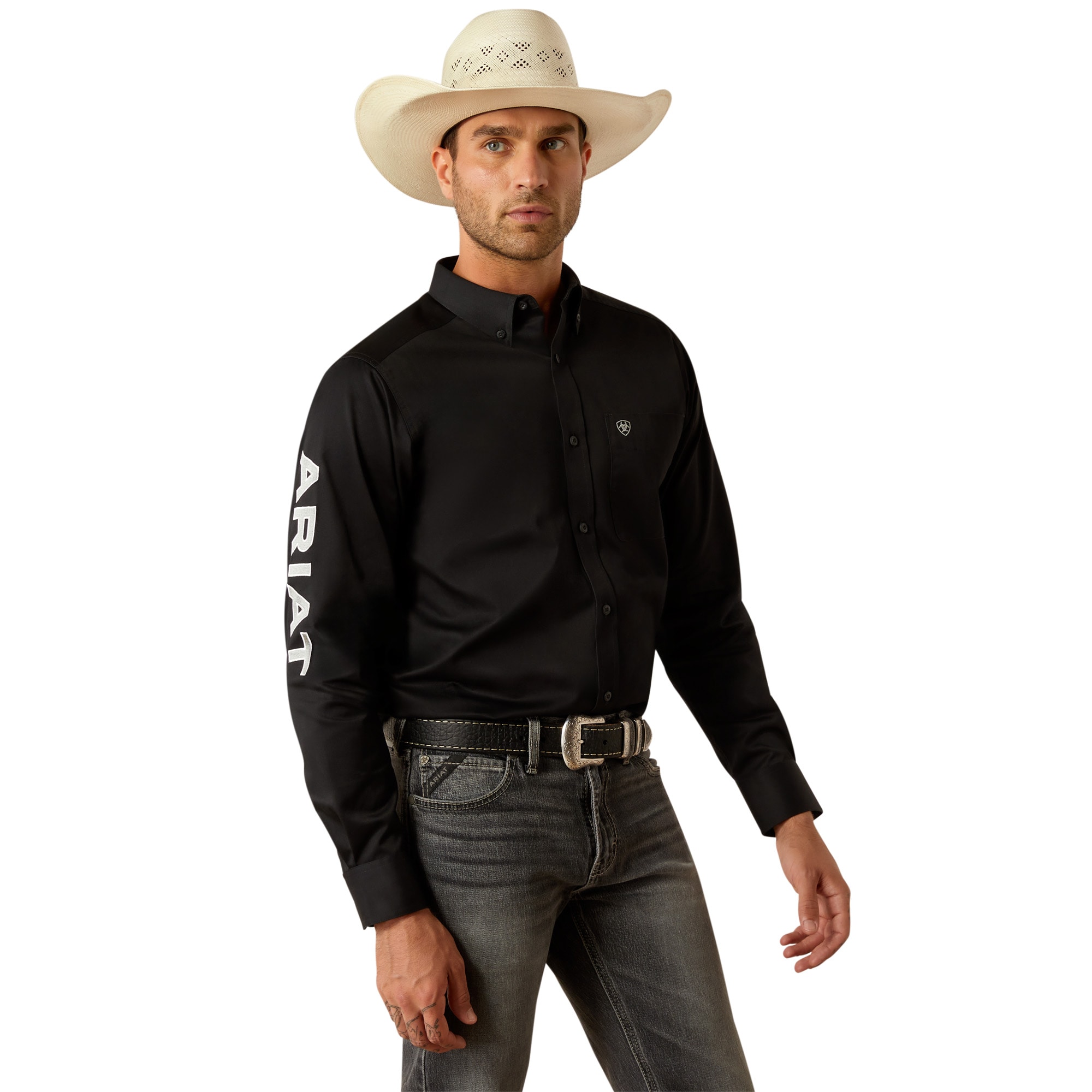 Skjorte  Mns Team Logo Twill Fitted ARIAT®