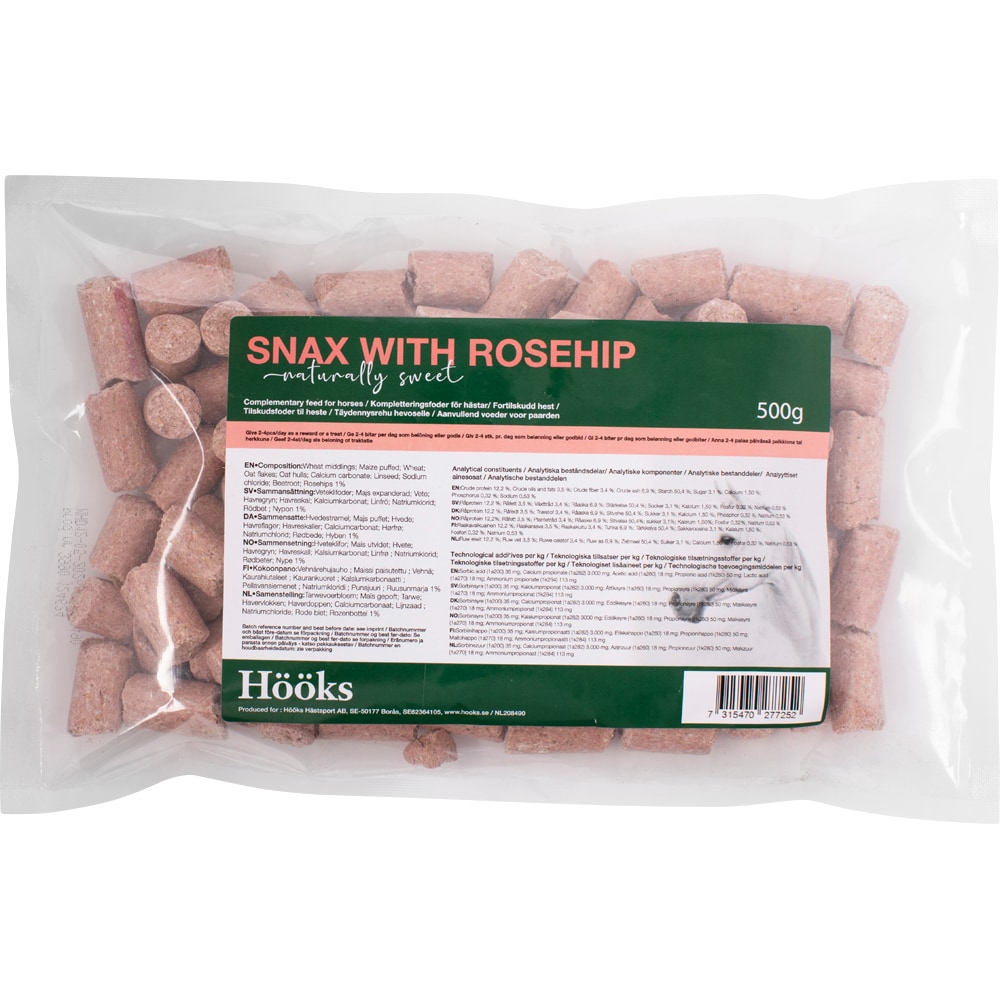 Hestegodbidder 500 g Rosehip Snax 500g Hööks