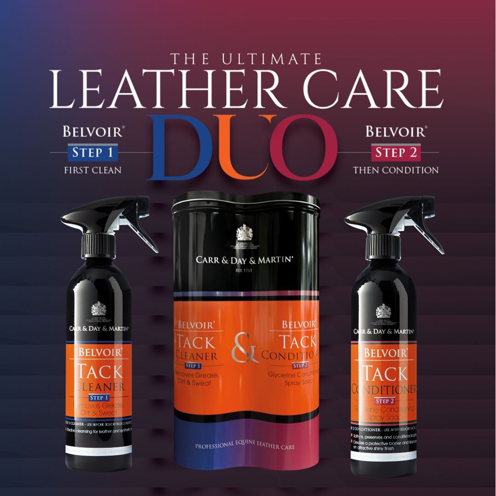 Leather Combi 2 stk. Belvoir Tack Leather Duo 2 x 500ml Carr & Day & Martin