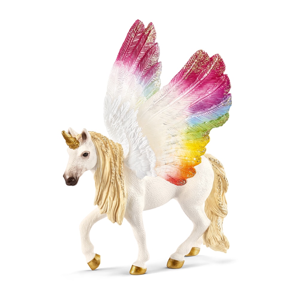 Legetøj  Winged rainbow unicorn Schleich